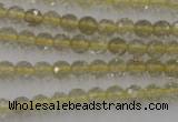 CLQ161 15.5 inches 6mm faceted round natural lemon quartz beads