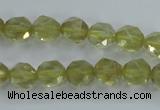 CLQ302 15.5 inches 8mm faceted nuggets lemon quartz beads