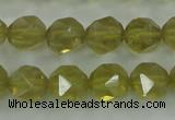 CLQ304 15.5 inches 12mm faceted nuggets lemon quartz beads