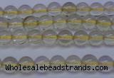 CLQ350 15 inches 4mm round natural lemon quartz beads wholesale