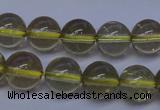 CLQ352 15 inches 8mm round natural lemon quartz beads wholesale