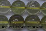 CLQ354 15 inches 12mm round natural lemon quartz beads wholesale