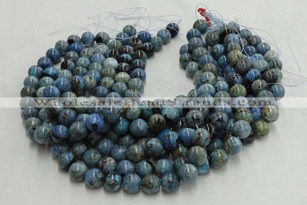 CLR04 16 inches 12mm round larimar gemstone beads wholesale