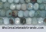 CLR100 15.5 inches 2*3mm faceted rondelle larimar gemstone beads