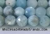 CLR118 15.5 inches 5.5mm faceted round larimar gemstone beads