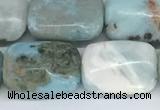 CLR127 15.5 inches 10*14mm rectangle larimar gemstone beads