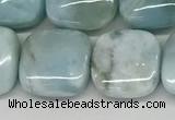 CLR131 15.5 inches 10*10mm square natural larimar gemstone beads