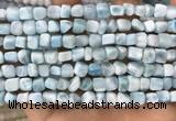 CLR142 15.5 inches 5*6mm - 6*8mm nuggets natural larimar beads