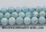 CLR16 15.5 inches 8mm round grade A natural larimar gemstone beads