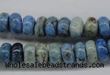 CLR202 15.5 inches 6*10mm rondelle larimar gemstone beads