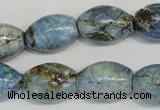 CLR206 15.5 inches 13*18mm rice larimar gemstone beads