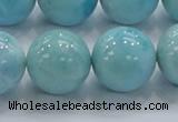 CLR23 15.5 inches 18mm round grade AA natural larimar gemstone beads