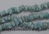 CLR31 15.5 inches natural larimar gemstone chip beads wholesale