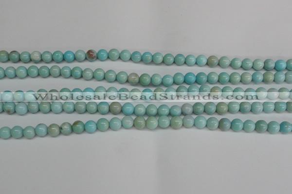 CLR350 15.5 inches 4mm round dyed larimar gemstone beads