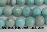 CLR352 15.5 inches 8mm round dyed larimar gemstone beads