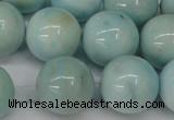 CLR356 15.5 inches 16mm round dyed larimar gemstone beads