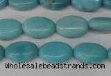 CLR371 15.5 inches 8*12mm oval dyed larimar gemstone beads