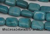 CLR390 15.5 inches 8*10mm rectangle dyed larimar gemstone beads