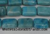 CLR391 15.5 inches 8*12mm rectangle dyed larimar gemstone beads