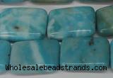 CLR395 15.5 inches 15*20mm rectangle dyed larimar gemstone beads