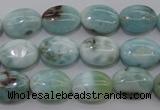 CLR40 15.5 inches 10*14mm oval natural larimar gemstone beads