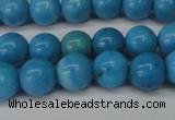 CLR401 15.5 inches 6mm round dyed larimar gemstone beads