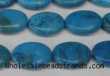 CLR420 15.5 inches 8*12mm oval dyed larimar gemstone beads