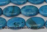 CLR422 15.5 inches 12*16mm oval dyed larimar gemstone beads