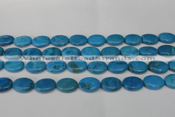 CLR423 15.5 inches 13*18mm oval dyed larimar gemstone beads