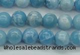 CLR602 15.5 inches 8mm round imitation larimar beads wholesale