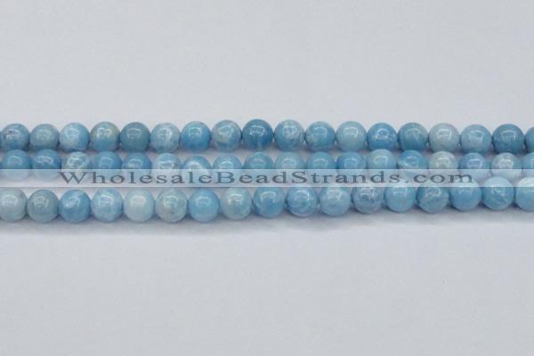 CLR603 15.5 inches 10mm round imitation larimar beads wholesale