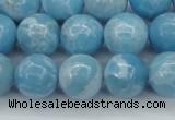 CLR604 15.5 inches 12mm round imitation larimar beads wholesale