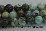 CLR61 15.5 inches 6mm round natural larimar gemstone beads