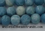 CLR612 15.5 inches 8mm round matte imitation larimar beads