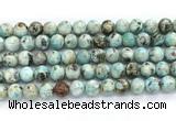 CLR622 15.5 inches 10mm round larimar gemstone beads