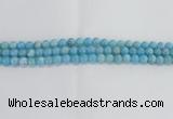 CLR71 15.5 inches 8mm round imitation larimar beads wholesale