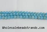 CLR72 15.5 inches 10mm round imitation larimar beads wholesale