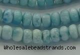 CLR78 15.5 inches 4*6mm rondelle natural larimar gemstone beads