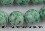 CLS150 15.5 inches 20mm faceted round Qinghai jade beads