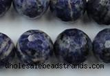 CLS152 15.5 inches 20mm faceted round sodalite gemstone beads