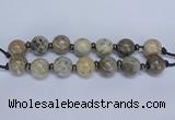 CLS200 7.5 inches 25mm round large chrysanthemum agate beads