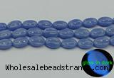 CLU184 15.5 inches 15*20mm oval blue luminous stone beads