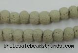 CLV352 15.5 inches 8mm ball dyed lava beads wholesale