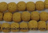 CLV368 15.5 inches 11mm ball dyed lava beads wholesale