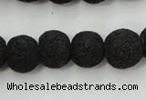 CLV381 15.5 inches 14mm ball dyed lava beads wholesale