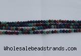 CLV520 15.5 inches 4mm round mixed lava beads wholesale