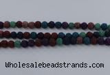 CLV522 15.5 inches 8mm round mixed lava beads wholesale