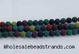 CLV523 15.5 inches 10mm round mixed lava beads wholesale