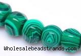 CMA18 10*12mm roundel imitate malachite gemstone beads Wholesale