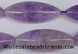 CME06 15.5 inches 15*40mm marquise lavender amethyst beads